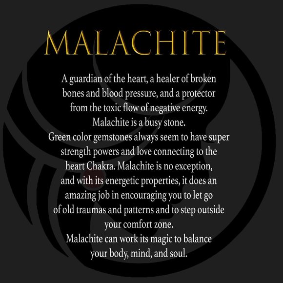 Bracelet Genuine Malachite OS. - Picture 2 of 3